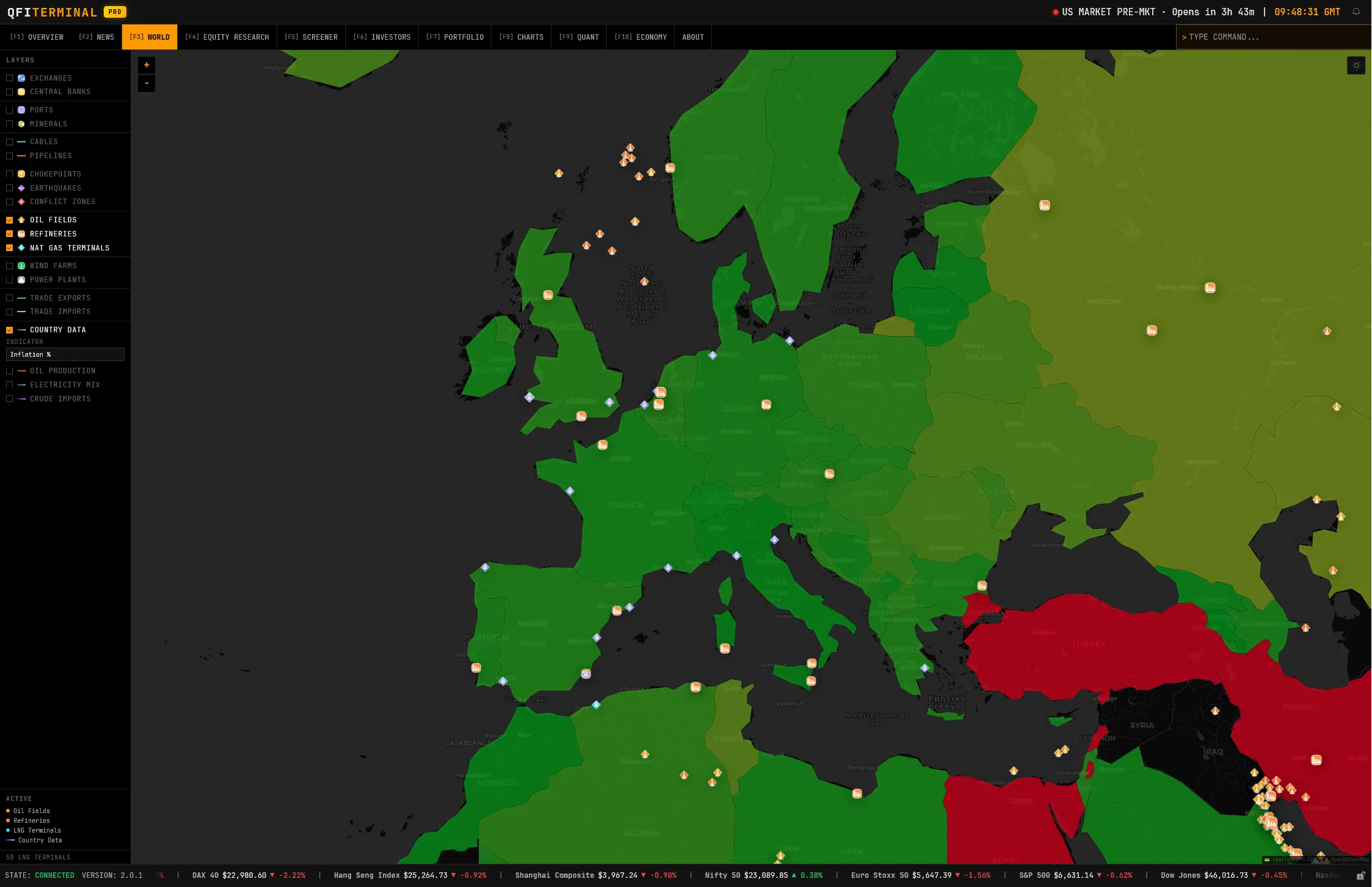 World Map - Conflicts